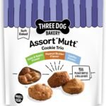 Three Dog Bakery AssortMutt Trio Dog Treats – 48 oz Variety Pack