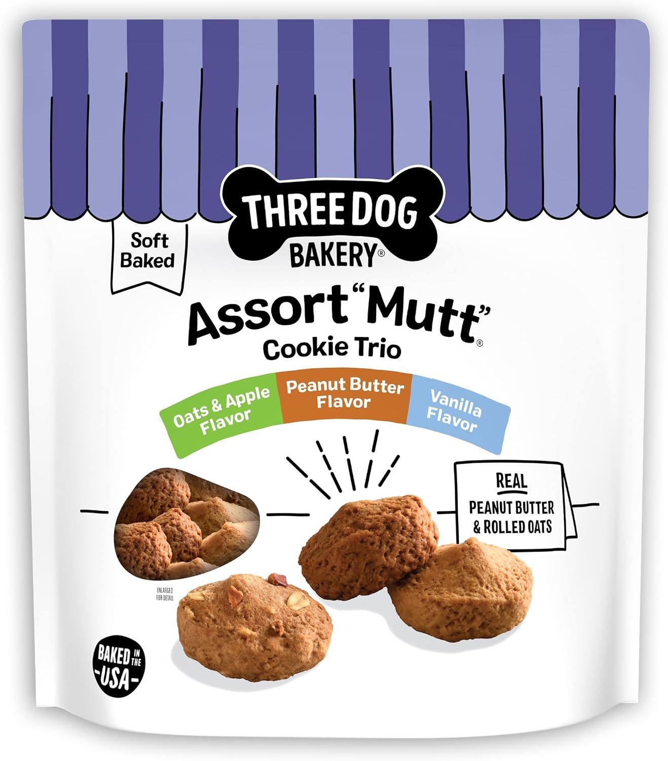 Three Dog Bakery AssortMutt Trio Dog Treats – 48 oz Variety Pack Three Dog Bakery AssortMutt Trio Dog Treats – 48 oz Variety Pack