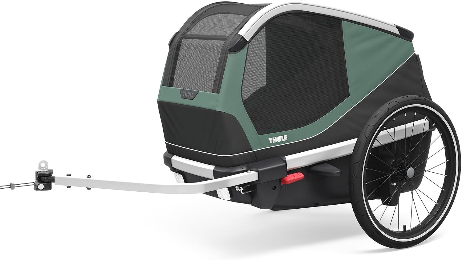 Thule Bexey pet Bike Trailer – Carrier for Small & Large Sized Dogs – Foldable Design – Easy to Connect to Bike – Padded Interior – Converts into Travel Crate – Durable Materials Thule Bexey pet Bike Trailer – Carrier for Small & Large Sized Dogs – Foldable Design – Easy to Connect to Bike – Padded Interior – Converts into Travel Crate – Durable Materials
