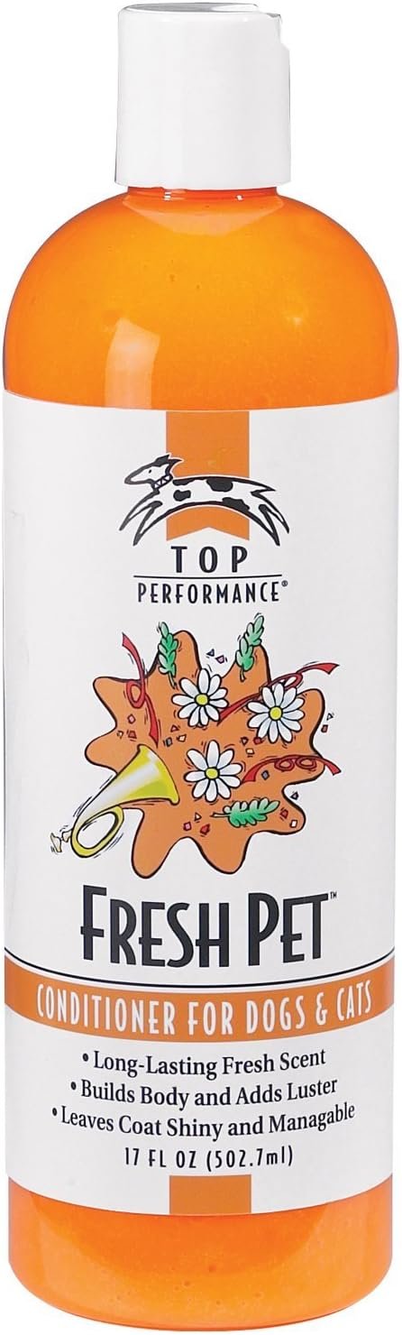 Top Performance Fresh Pet Conditioner to Reduce Mats and Tangles, 17 Oz. Size – Conditioning Formula Gives Coats Sheen Top Performance Fresh Pet Conditioner to Reduce Mats and Tangles, 17 Oz. Size – Conditioning Formula Gives Coats Sheen