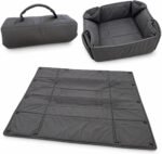 Travel Dog Bed for Small Dogs, 3-in-1 Foldable Portable Dog Bed & Travel Mat, Waterproof Pet Bed for Camping, Hotel & Vacation Rentals - Image 2