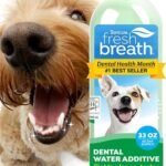 TropiClean Fresh Breath Dental Water Additive, Dog Breath Freshener, 33.8oz