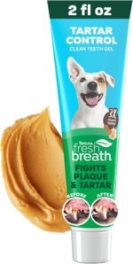 TropiClean Fresh Breath Enticers Peanut Butter & Honey Teeth Gel for Dogs 2 oz.