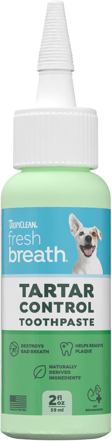 TropiClean Oral Care Brushing Gel for Dogs & Cats| Dog Toothpaste | Pet Dental Gel | Dog Teeth Cleaning Use with Pet Toothbrush | 2 oz TropiClean Oral Care Brushing Gel for Dogs & Cats| Dog Toothpaste | Pet Dental Gel | Dog Teeth Cleaning Use with Pet Toothbrush | 2 oz