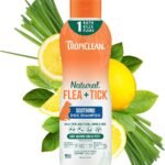 TropiClean Soothing Flea and Tick Shampoo Treatment for Dogs, 20oz