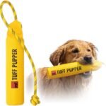 Tuff Pupper Floating Dog Bumper Toy | Fetch Only Not a Chew Toy | Soft Foam Retrieve Trainer | High-Visibility Water & Snow Play | Gentle on Teeth | Lightweight Durable Outdoor Training Dummy