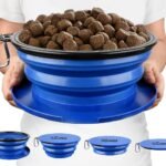 Tuff Pupper SuperBigSlurp Collapsible Dog Bowls, Extra Large Capacity, Portable, Food Safe, Odorless, Non-Toxic Silicone