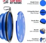 Tuff Pupper SuperBigSlurp Collapsible Dog Bowls, Extra Large Capacity, Portable, Food Safe, Odorless, Non-Toxic Silicone - Image 2
