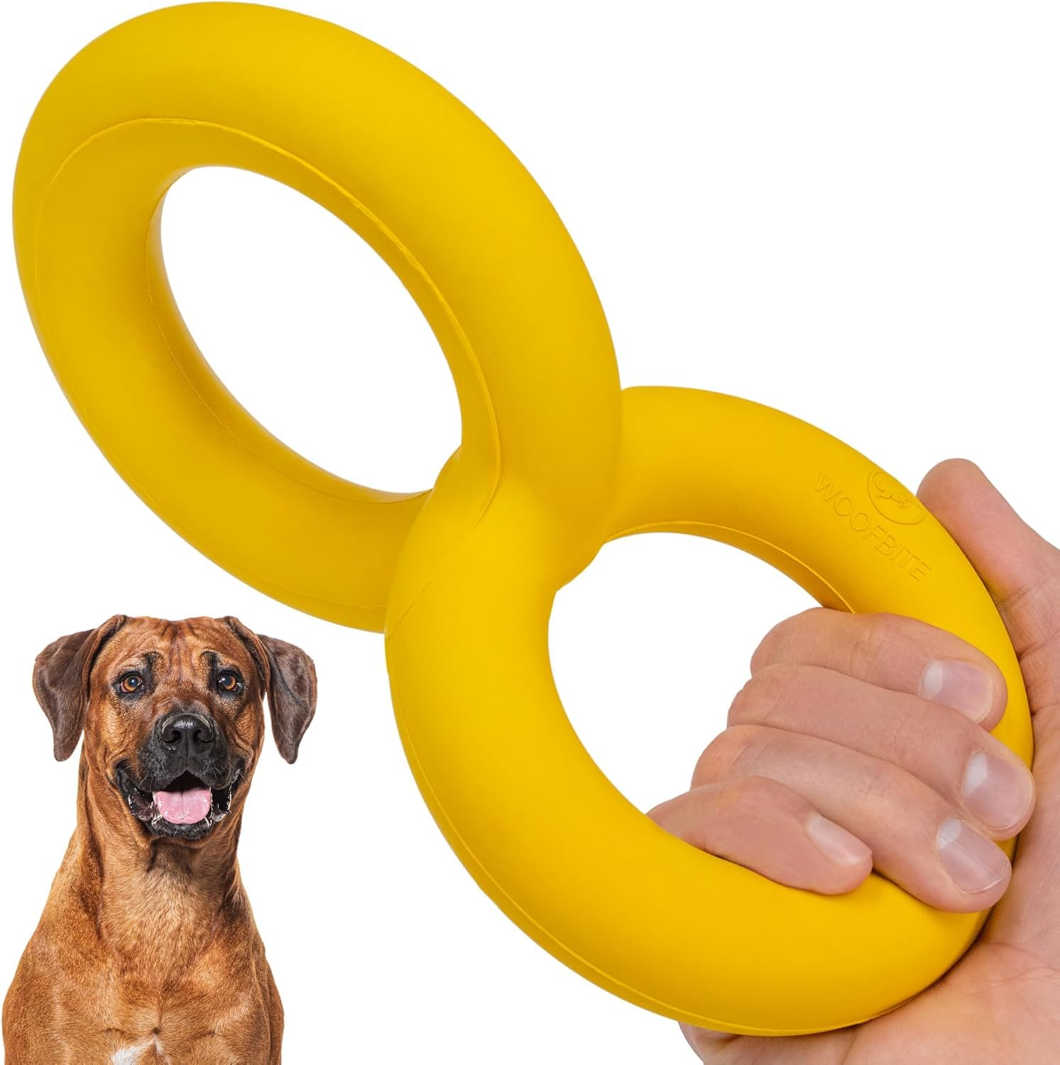 Tug Rings – Indestructible Dog Toy for Aggressive Chewers – Durable Power Chewer Toy – Tough, Heavy Duty Natural Rubber – Safe & Non-Toxic Medium/Large Breed – 6.5in Tug Rings – Indestructible Dog Toy for Aggressive Chewers – Durable Power Chewer Toy – Tough, Heavy Duty Natural Rubber – Safe & Non-Toxic Medium/Large Breed – 6.5in