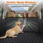URPOWER 4 in 1 Dog Car Seat Cover for Back Seat, Waterproof Hammock - Image 2