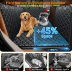 URPOWER Hard Bottom Dog Car Seat Cover for Back Seat, Waterproof Hammock - Image 2