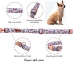Unique Style Paws Dog Collar With Metal Buckle - Red Rose Flower Gift for Small, Medium, Large Boys Girls Dogs - Durable and Cute - Image 2