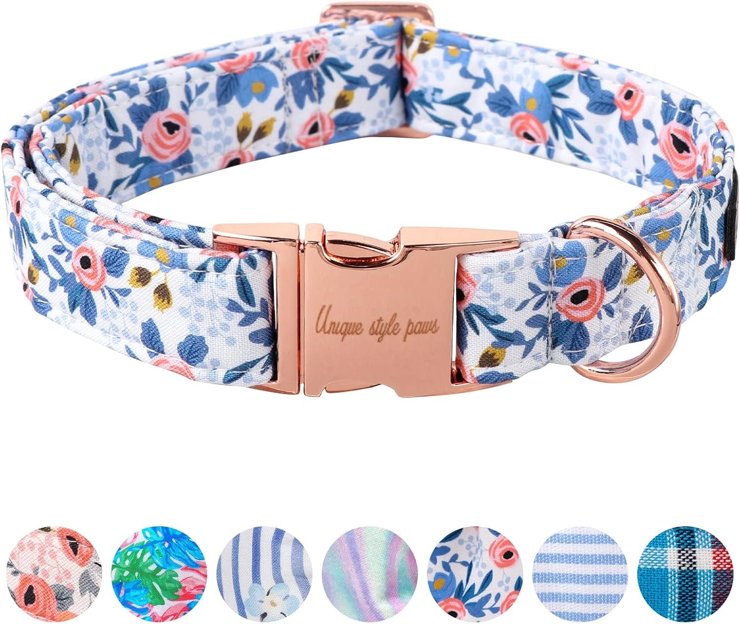 Unique Style Paws Dog Collar With Metal Buckle – Red Rose Flower Gift for Small, Medium, Large Boys Girls Dogs – Durable and Cute Unique Style Paws Dog Collar With Metal Buckle – Red Rose Flower Gift for Small, Medium, Large Boys Girls Dogs – Durable and Cute