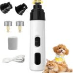 Upgraded Dog Nail Grinder Cordless with 2 Speeds for Pets