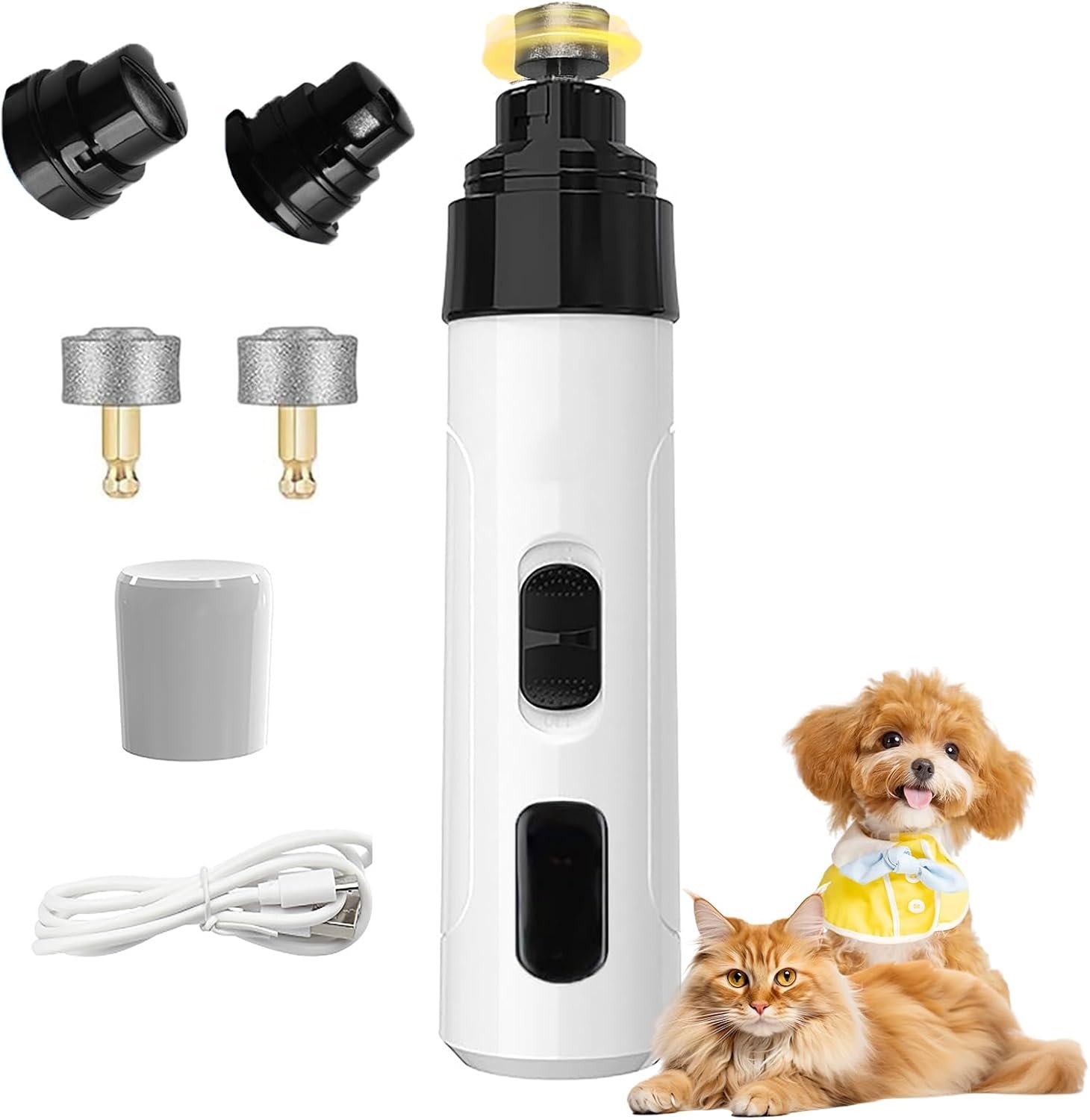 Upgraded Dog Nail Grinder Cordless with 2 Speeds for Pets Upgraded Dog Nail Grinder Cordless with 2 Speeds for Pets