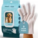 Uproot Clean Pet Grooming Gloves: Deodorizing & Grooming, 3-Month Supply