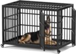 VERIFURTY 48" Heavy Duty Dog Crate for Large Dogs, XXL Metal Kennel