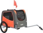 VEVOR Dog Bike Trailer, Supports up to 66 lbs, Pet Cart Bicycle Carrier