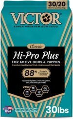 VICTOR Hi-Pro Plus Dry Dog Food - High Protein Gluten Free Dry Kibble, 30lb
