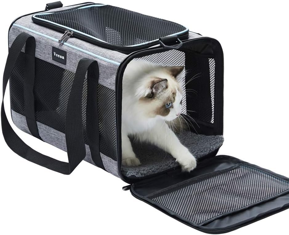 Vceoa 19″x12″x12″ Pet Carrier for Cats Vceoa 19″x12″x12″ Pet Carrier for Cats