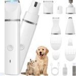 Veeconn 4 in 1 Dog Clippers Grooming Kit with Paw Hair Trimmer for Cat Pet