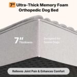 Veehoo Orthopedic Memory Foam Dog Bed for Senior Dogs, 7" Thick XL Dog Bed - Image 2