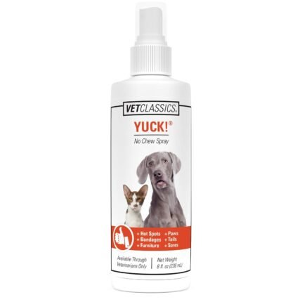 Vet Classics Yuck! No-Chew Training Spray for Dogs & Cats – 8 Oz