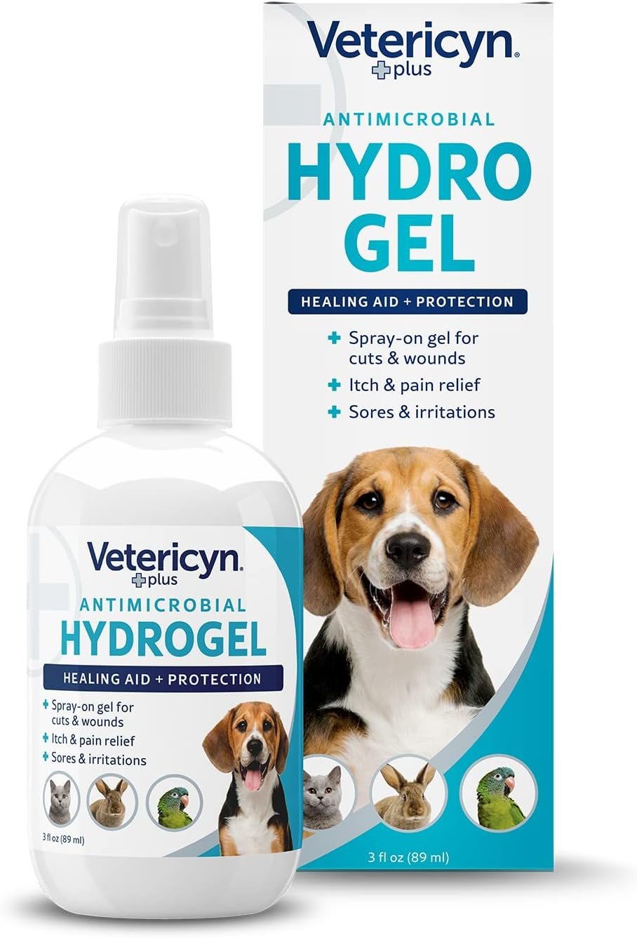 Vetericyn Plus Hydrogel Spray for Dogs, Wound & Skin Care Gel, 3 oz Vetericyn Plus Hydrogel Spray for Dogs, Wound & Skin Care Gel, 3 oz