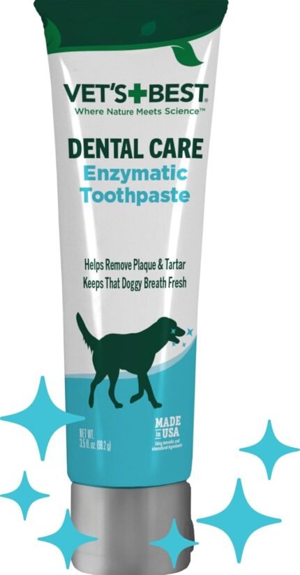 Vet’s Best Enzymatic Dog Toothpaste Dental Gel, Vet Formulated 3.5 oz