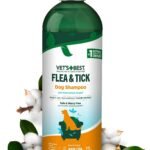 Vet’s Best Flea & Tick Shampoo for Dogs, Cotton Spice, 12 oz
