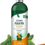 Vet’s Best Flea & Tick Shampoo for Dogs, Plant-Based, 12 oz