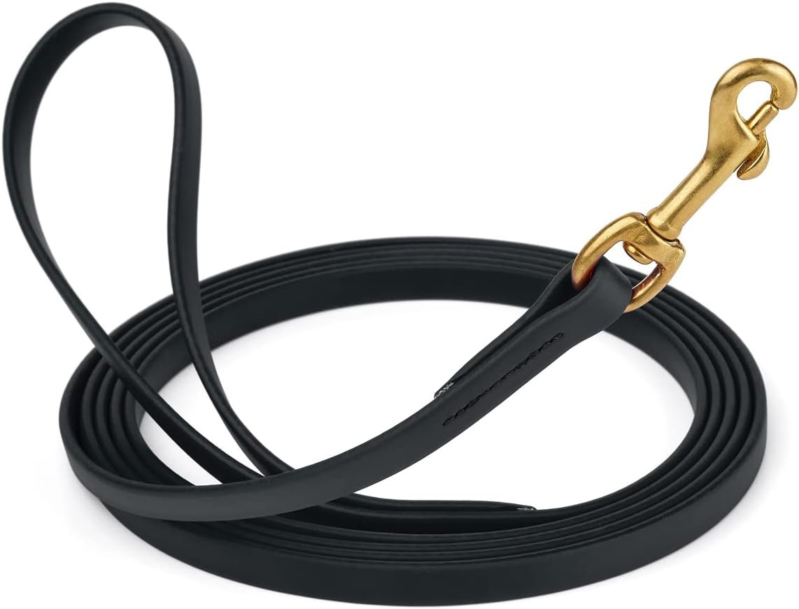 Viper Biothane Working Tracking Lead Leash Long Line for Dogs, Black 1/2″ x 15ft Viper Biothane Working Tracking Lead Leash Long Line for Dogs, Black 1/2″ x 15ft