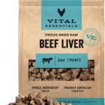 Vital Essentials Freeze Dried Dog Treats, Beef Liver, 15 oz Bag