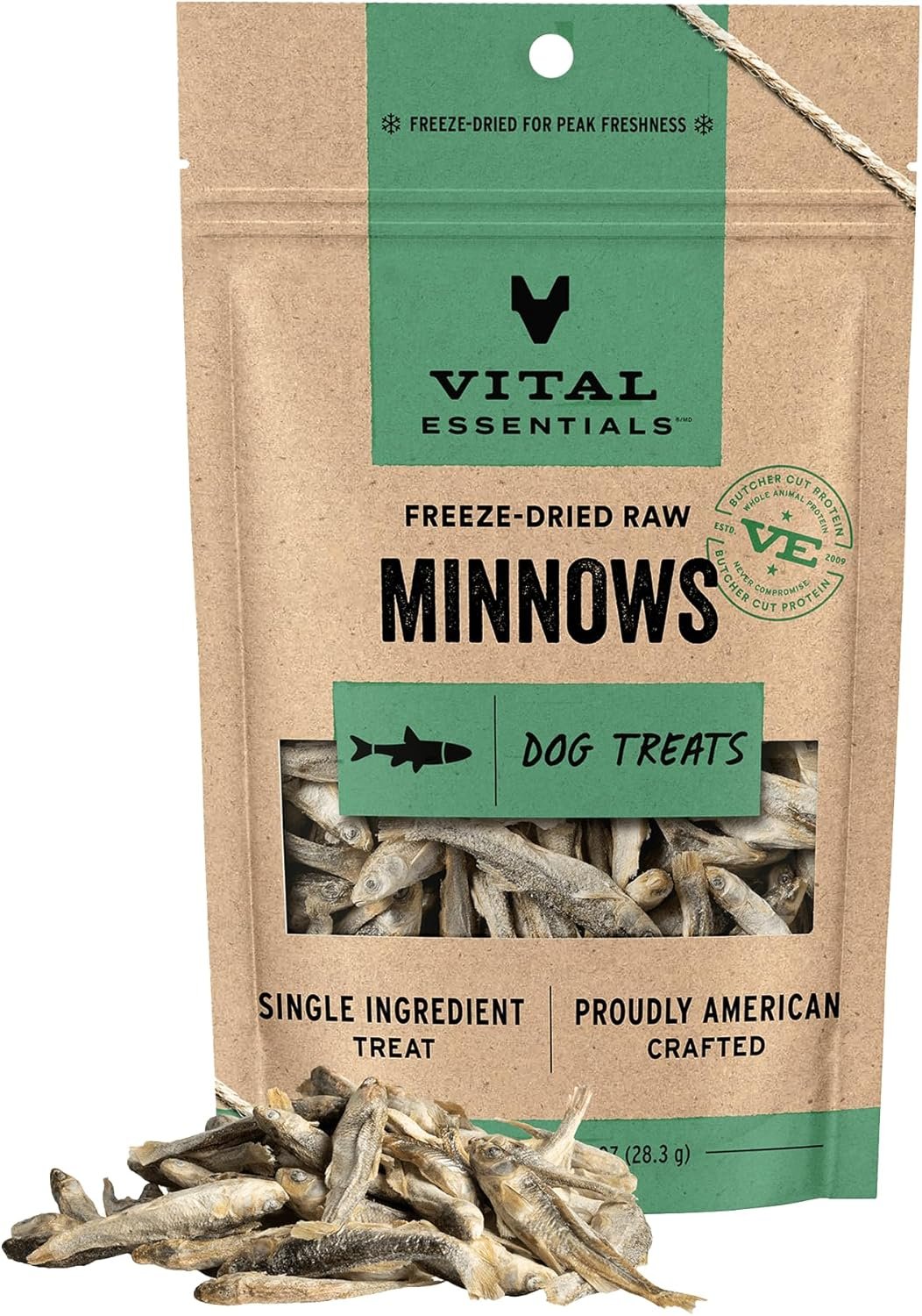 Vital Essentials Freeze Dried Minnows Dog Treats, 1 oz Bag Vital Essentials Freeze Dried Minnows Dog Treats, 1 oz Bag
