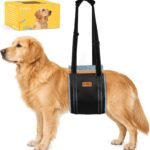 Vivifying Dog Lift Harness for Large Dogs, Flannel Rear Support Sling, L
