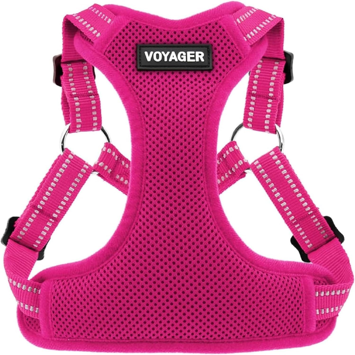 Voyager Step-in Flex Adjustable Dog Harness – Fuchsia, Medium Voyager Step-in Flex Adjustable Dog Harness – Fuchsia, Medium