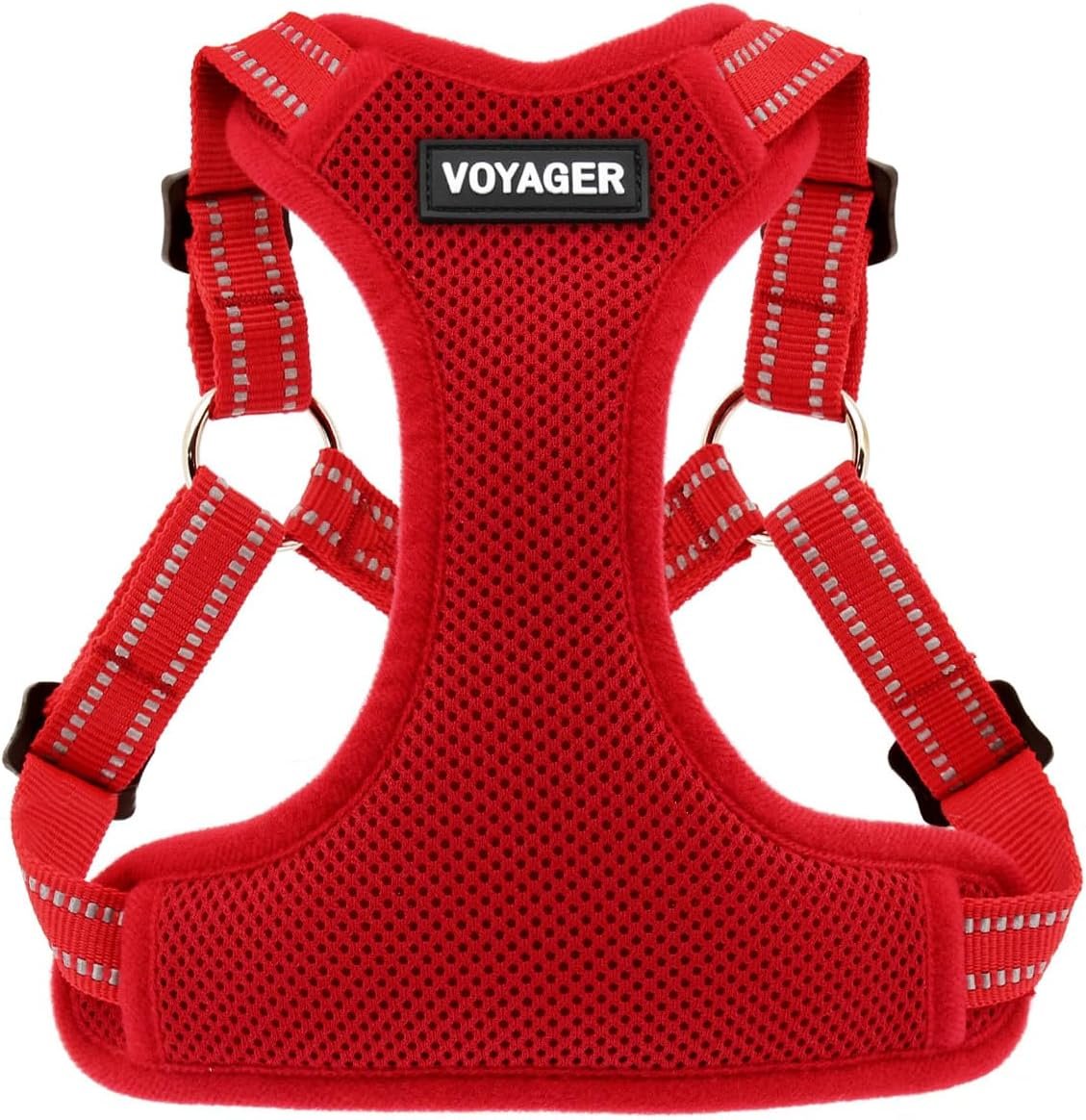 Voyager Step-in Flex Adjustable Dog Harness – Red, Medium Voyager Step-in Flex Adjustable Dog Harness – Red, Medium