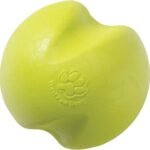 WEST PAW Zogoflex Jive Ball Dog Chew Toy – Bouncing Toys for Dogs, Fetch, Catch, Chewing, Play – Floatable, Recyclable Balls – Latex-Free, Non-Toxic, Dishwasher Safe Dog Toy, Large 3.25″, Granny Smith