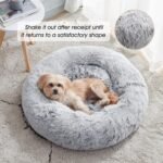 WESTERN HOME WH Calming Dog Bed & Cat Bed Washable Puppy Bed,24" Light Grey - Image 2