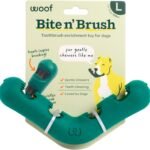 WOOF Bite n’ Brush Dog Dental Chew Toy for Medium to Large Dogs 25 lbs & Up