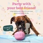 WOOF Pupsicle Interactive Dog Ball Toy for Dogs Large 25-75 lbs - Pink - Image 2