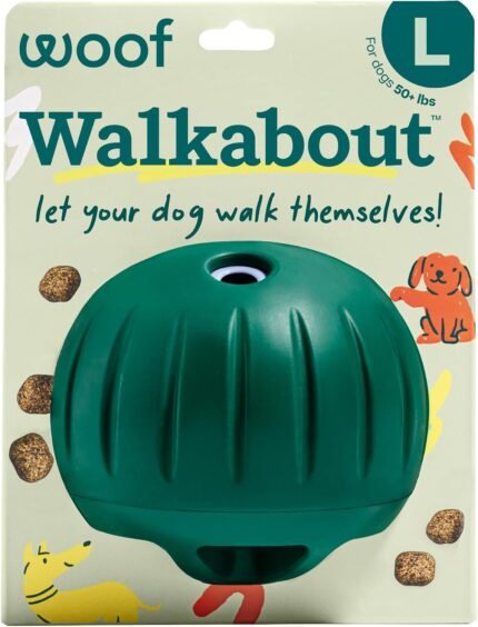 WOOF Walkabout Dog Puzzle Slow Feeder Toy for Dogs 40 lbs & Up