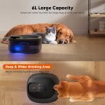 WOPET Dog Water Fountain for Large Dogs, 6L/205oz/1.6Gal Automatic Dog and Cat Water Fountain, Pet Water Dispenser with 2 Filters, Ultra-Quiet Pump, Great for Large Dogs Cats and Multi-Pet Home - Image 2