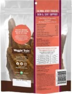 Waggin' Train Salmon Jerky Dog Treats for Skin and Coat Support, Made with 100% Real Salmon, No Grains and No Artificial Flavors or Colors, High Protein Dog Treat, Easily Digestible, 12 oz. Pouch - Image 2