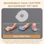 Waterproof Medium Dog Bed Outdoor Washable Orthopedic Foam Crate Pad 30" - Image 2