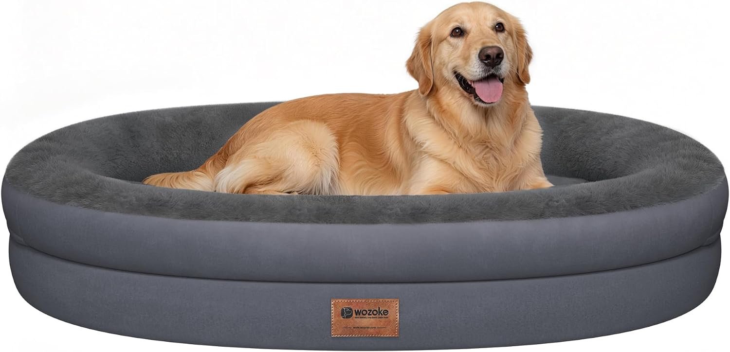 Waterproof Orthopedic Dog Bed for Large Dogs, Dark Grey Waterproof Orthopedic Dog Bed for Large Dogs, Dark Grey