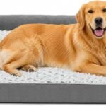 Waterproof Short Plush Orthopedic Sofa Dog Bed for Large Dogs