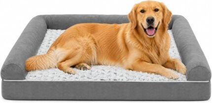 Waterproof Short Plush Orthopedic Sofa Dog Bed for Large Dogs