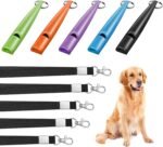 Weewooday 5 Pcs Dog Whistle Training to Stop Barking, Multicolor