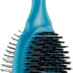 Wet Brush Ultimate Dual-Sided Detangling Brush – Ultra Soft IntelliFlex Bristles, Removes Loose Hair & Dirt for Dogs, Cats, Rabbits – Teal